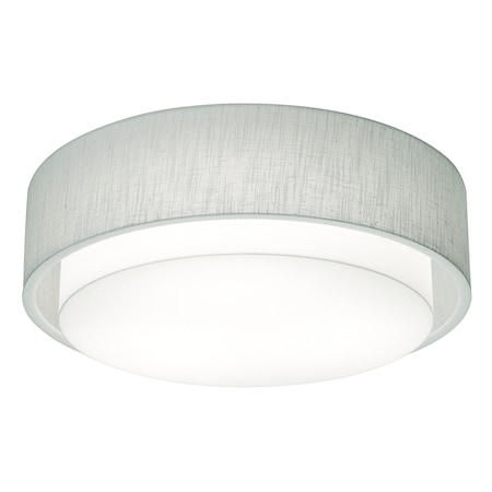 Afx Sanibel 23" LED Ceiling - White Finish Linen White Shade SAF2332LAJUD-LW
